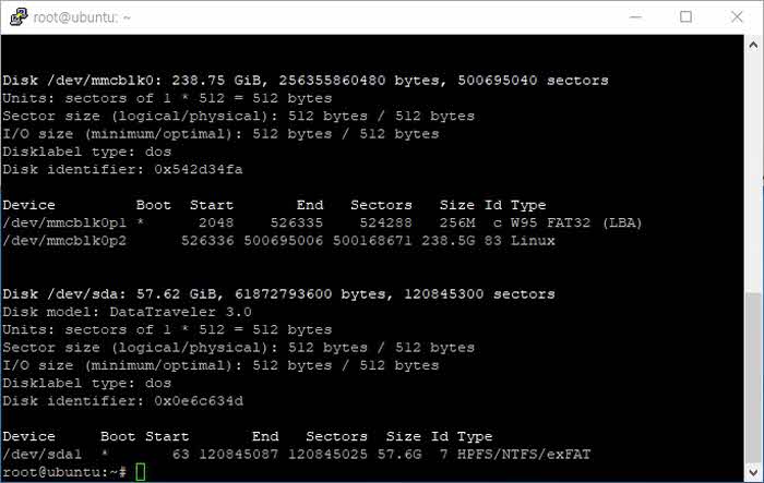 우분투 usb 마운트  언마운트 방법 (라즈베리파이)