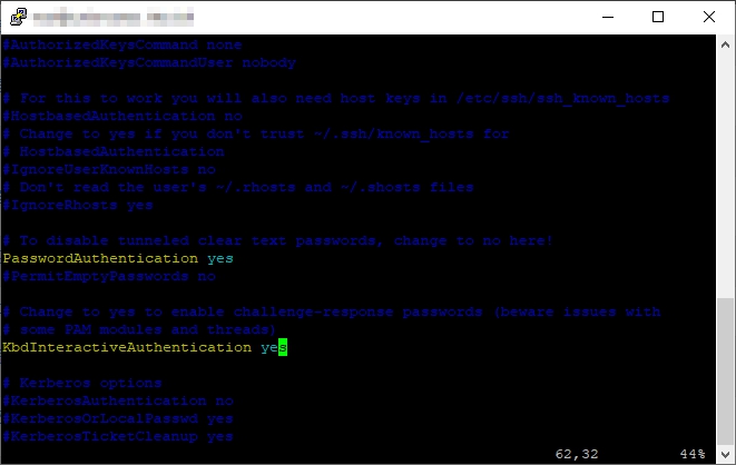 우분투 ssh 외부접속시 putty 에러 (No supported authentication methods available (server sent: publickey)) 해결법